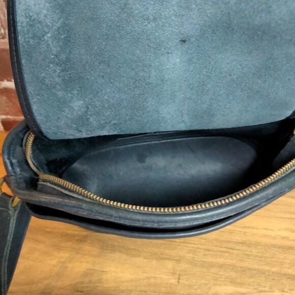 Coach Anderson 9976 Black Leather Shoulder Bag Vintage Made In Costa Rica - Picture 2 of 5